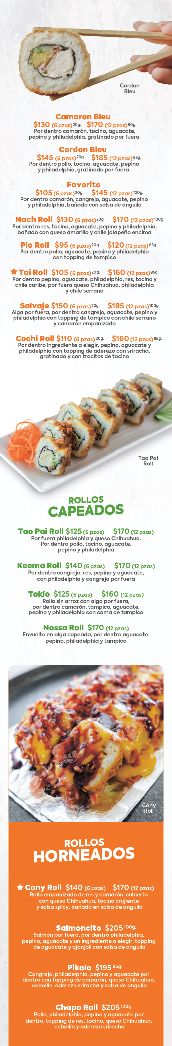 Menú SUSHILO