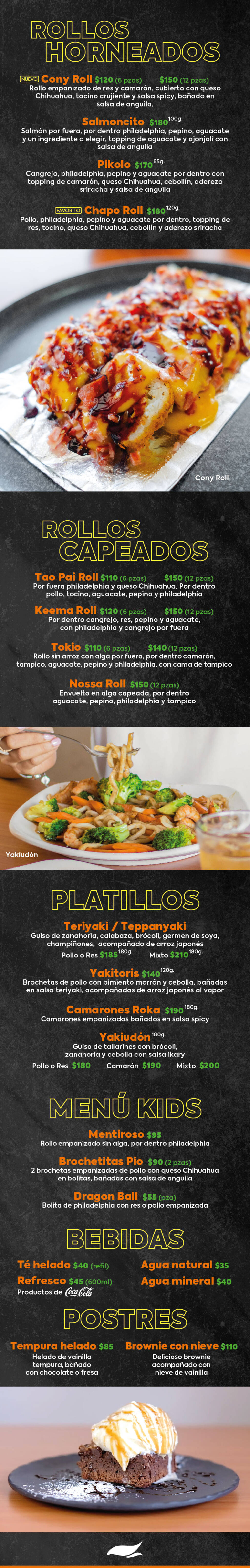 Menú Sushilo